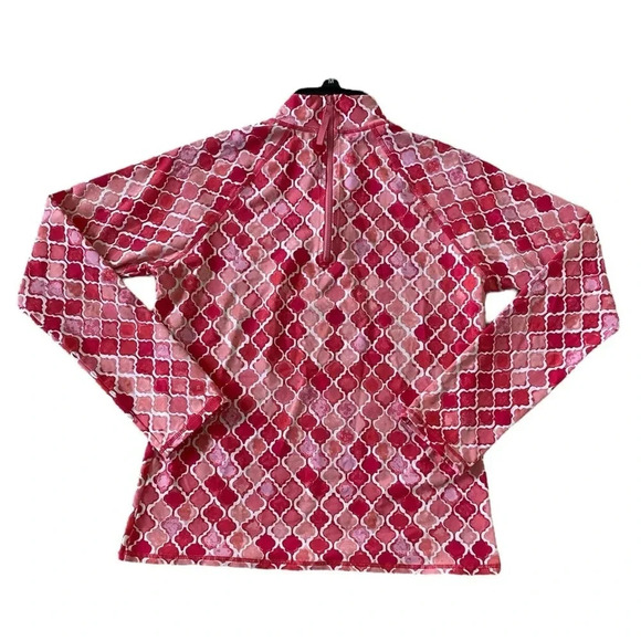 Garnet Hill Signature Rashguard Swim Long Sleeve Top in Pink Women’s Size Medium - Picture 2 of 9